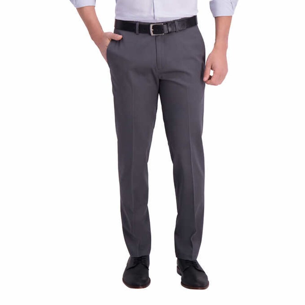 Haggar Men’s Super Flex Waistband Pant Dark Grey 30x29